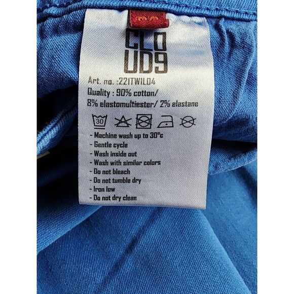 Cloud 9 Electric Blue Size 36 Wide Leg Jeans - Picture 7 of 9